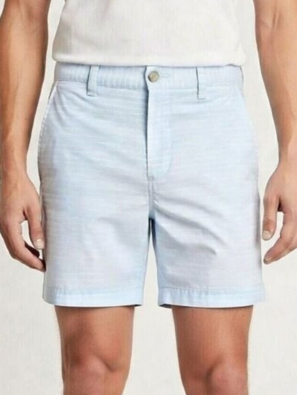 Bonobos Men's Light Blue Striped 7" Shorts Size 33